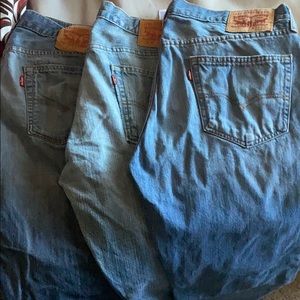 3 pack Levi Men’s Jeans size 34 X 32